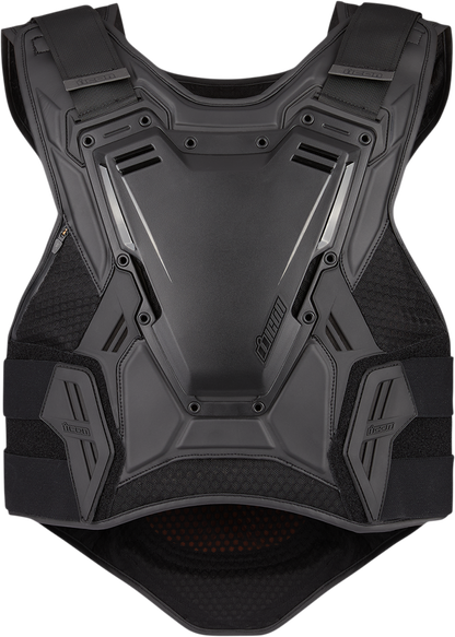Bill's Exhausts ICON Field Armor 3 Stealth vest in size S/M, shown with tactical design and adjustable straps.