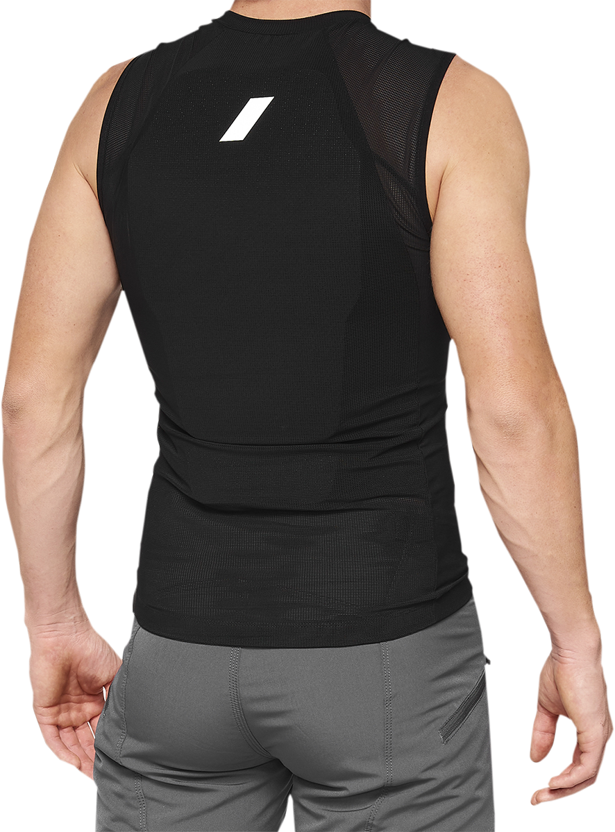 Black Bill's Exhausts 100% Tarka Guard vest in large size, featuring durable fabric and secure fit for motorcycle riding.