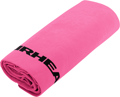 Bill's Exhausts AIRHEAD SPORTS GROUP absorbing water towel in rose color, soft and quick-drying for sports and water activities.