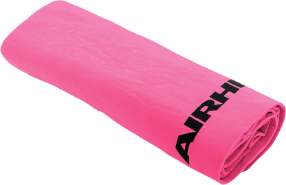 Bill's Exhausts AIRHEAD SPORTS GROUP absorbing water towel in rose color, ideal for active water sports and outdoor use.