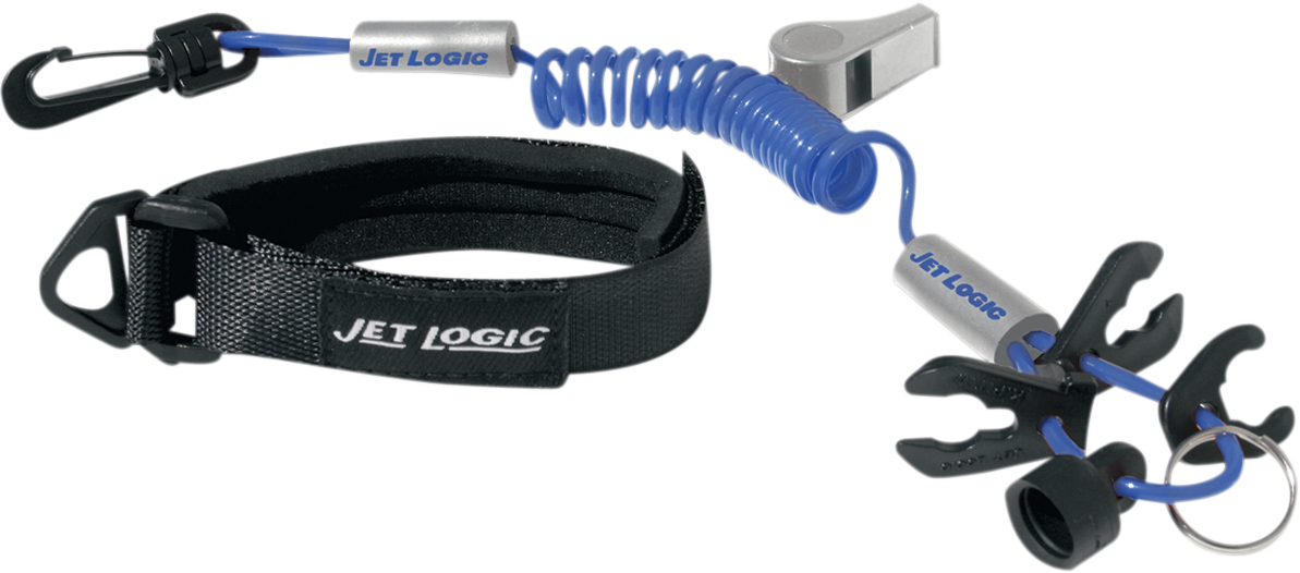 Blue and silver AIRHEAD SPORTS GROUP water lanyard by Bill's Exhausts with ultimate design, featuring water-themed branding.