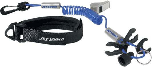 Blue and silver AIRHEAD SPORTS GROUP water lanyard by Bill's Exhausts with ultimate design, featuring water-themed branding.