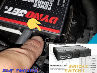 2-STEP LAUNCH CONTROL FOR PUSH TO FLASH OR PUSH TO PASS HIGH BEAM SWITCH FOR PCV OR PC6 FITS MOST MOTORCYCLES - Howling Moto