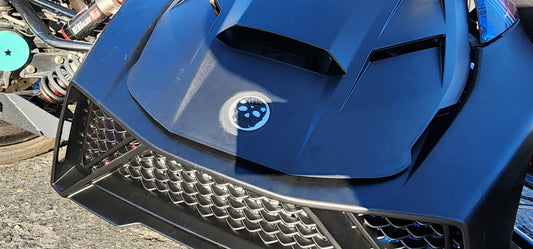 CAN-AM RYKER SUGAR SKULL FRONT AND REAR REPLACEMENT BADGES - Howling Moto