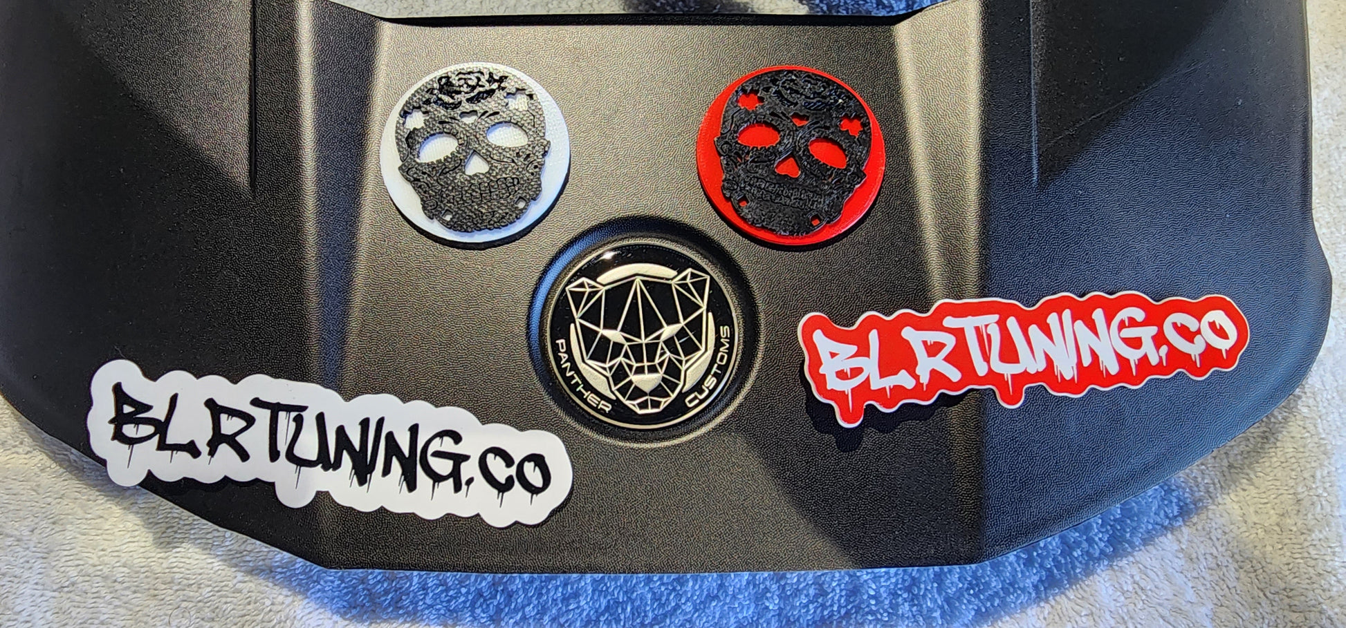 CAN-AM RYKER SUGAR SKULL FRONT AND REAR REPLACEMENT BADGES - Howling Moto