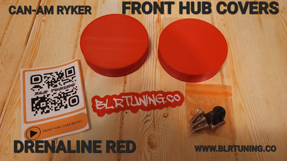 FRONT HUB COVERS FOR CAN-AM RYKER sold as a set of 2 - Howling Moto