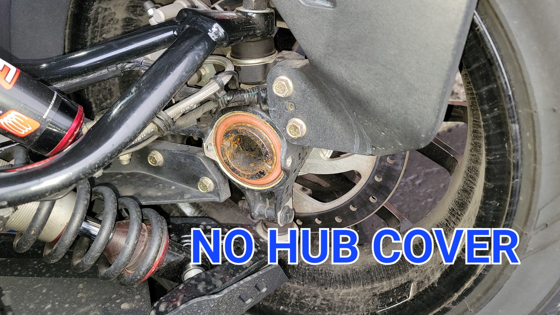 FRONT HUB COVERS FOR CAN-AM RYKER sold as a set of 2 - Howling Moto