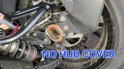 FRONT HUB COVERS FOR CAN-AM RYKER sold as a set of 2 - Howling Moto