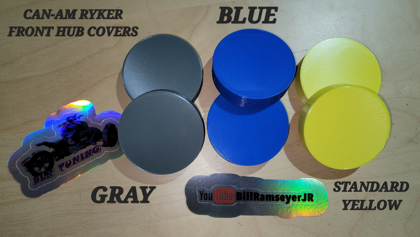 FRONT HUB COVERS FOR CAN-AM RYKER sold as a set of 2 - Howling Moto