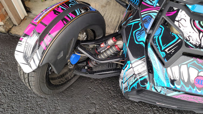 FRONT HUB COVERS FOR CAN-AM RYKER sold as a set of 2 - Howling Moto