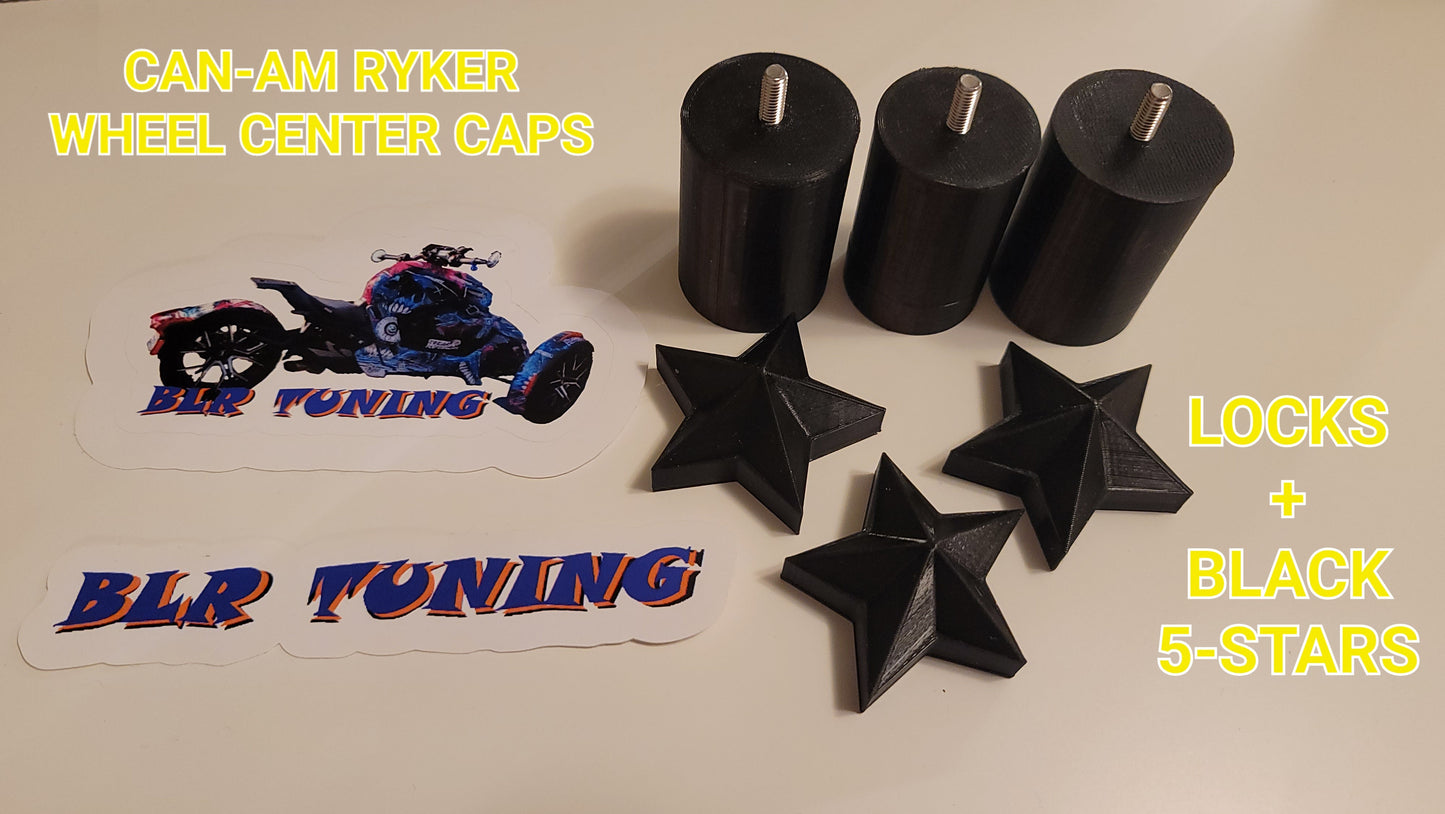 CAN-AM RYKER WHEEL CENTER CAPS - Howling Moto