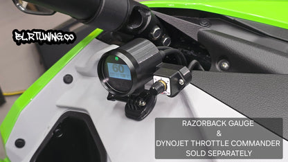 RAZORBACK GAUGE POD AND DYNOJET THROTTLE COMMANDER MOUNT KIT BY BLR TUNING - Howling Moto