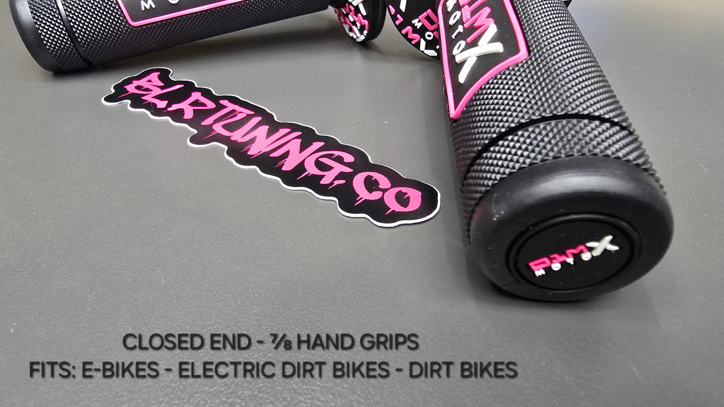 D1M MOTO X HAND GRIPS CLOSED END - FITS 7/8 BARS - FITS ELECTRIC DIRT BIKES - E-BIKES - DIRT BIKE - PIT BIKES - Howling Moto