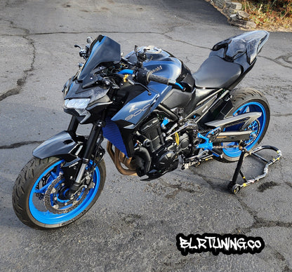 ROUND BAR END MIRRORS SOLID MOUNT NON FOLDING UNIVERSAL FIT FOR 7/8 OPEN END MOTORCYCLE HANDLEBARS - Howling Moto