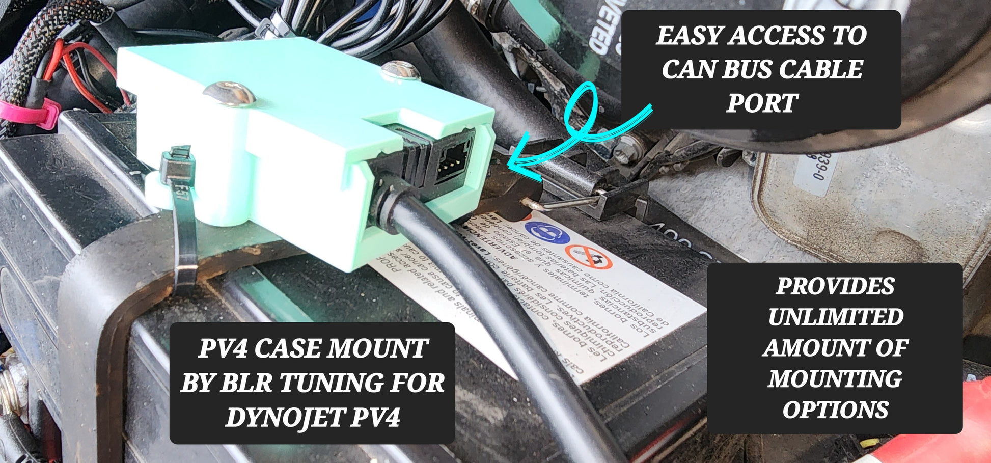 PV4 CASE MOUNT BY BLR TUNING FOR DYNOJET PV4 - Howling Moto