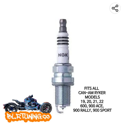 CAN-AM RYKER NGK IRIDIUM SPARK PLUGS FITS 2019 - 2025 600 900 RALLY SPORT - Howling Moto