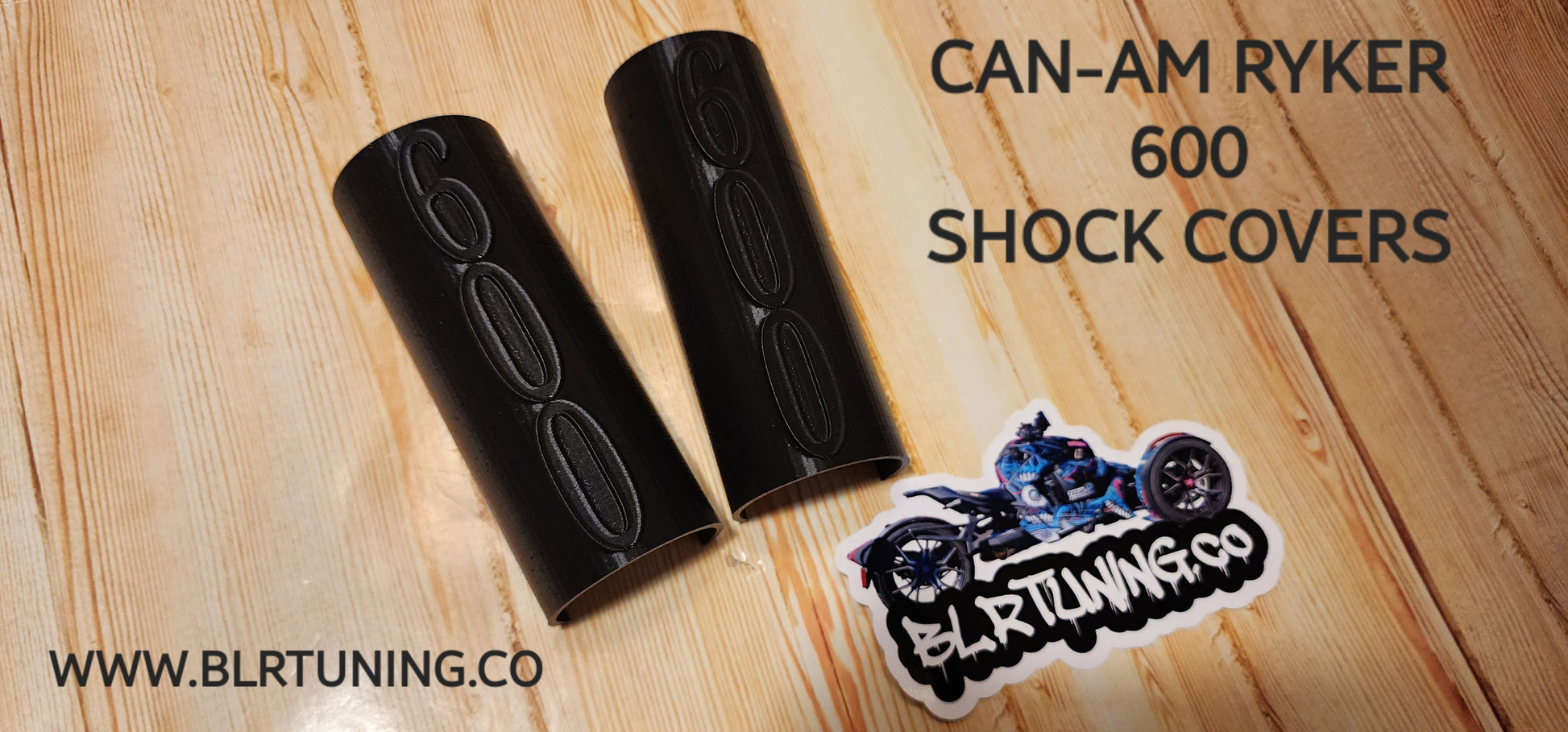 CAN-AM RYKER SHOCK COVERS NEW TEXT CHOICES RALLY SPORT 600 900 - Howling Moto