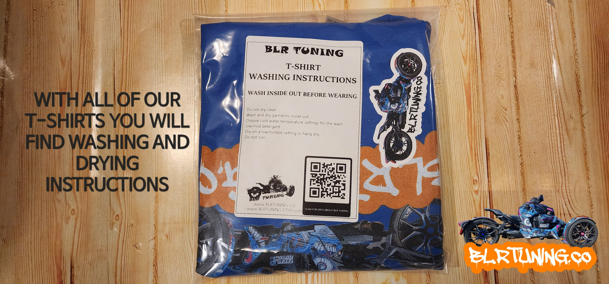 CREW NECK T-SHIRT BY BLR TUNING - Howling Moto