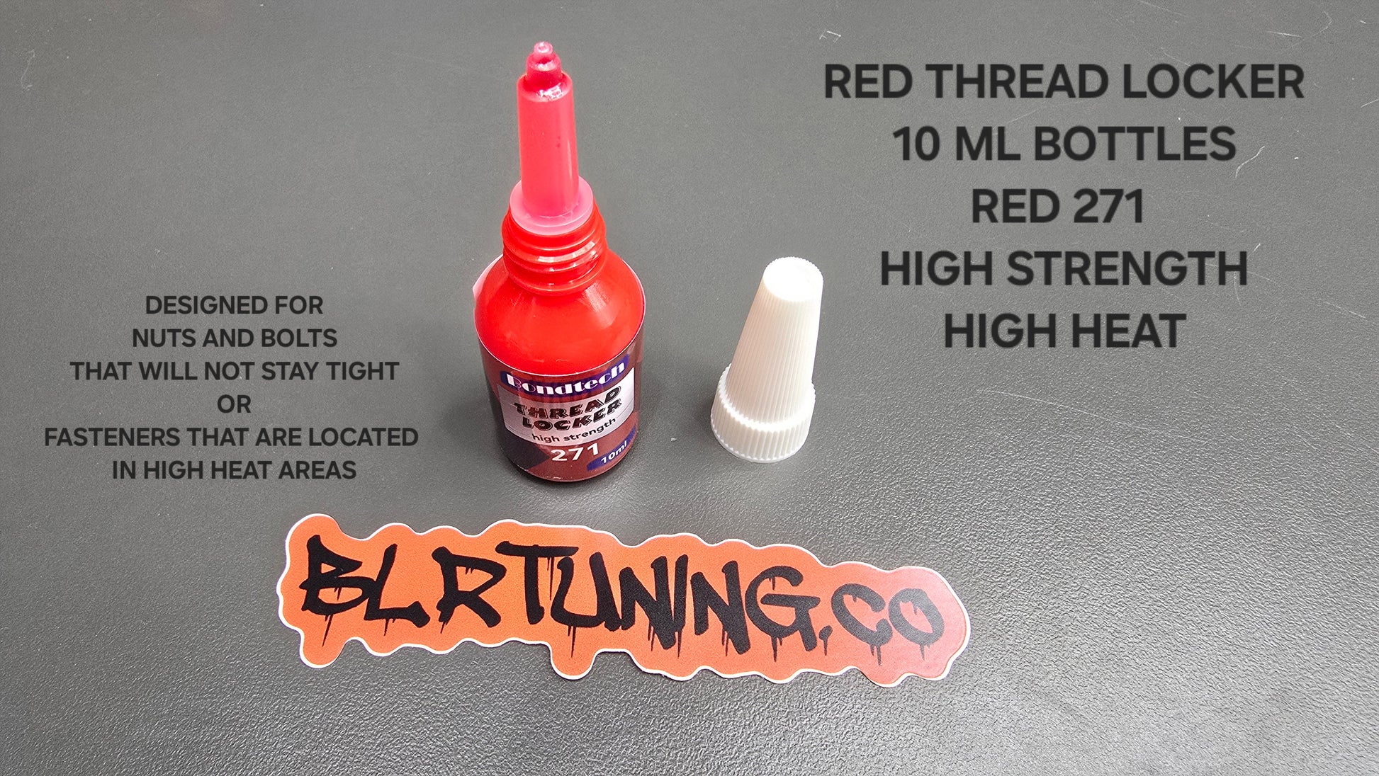 THREAD LOCKER RED 271 HIGH STRENGTH HIGH HEAT 10 ML BOTTLE - Howling Moto