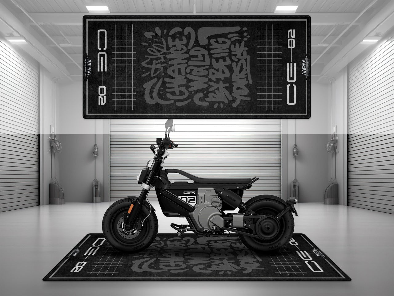 Motorcycle Mat for BMW CE02 Motorcycle - MM4102 - Howling Moto
