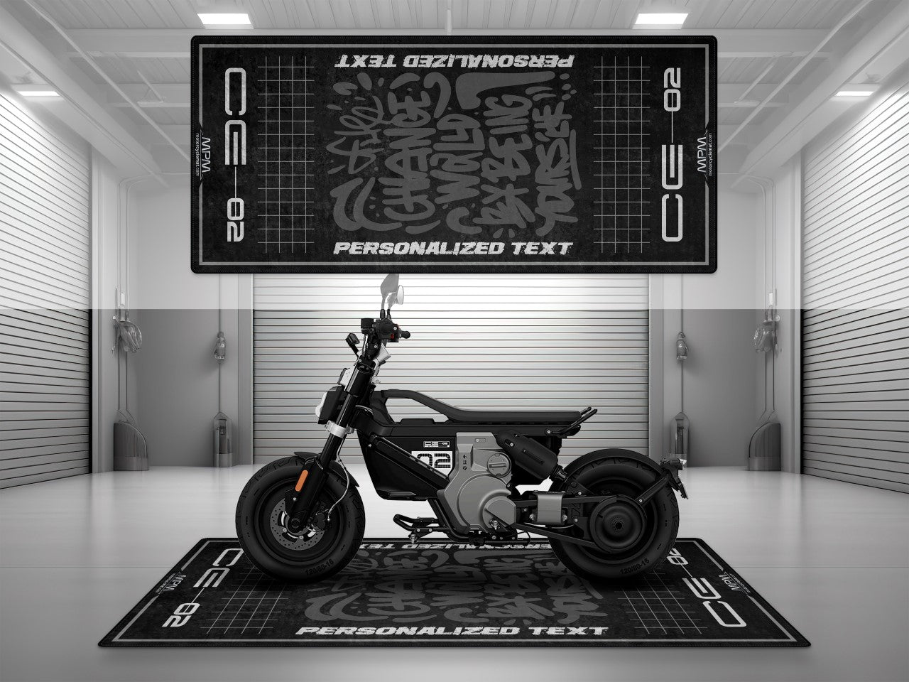 Motorcycle Mat for BMW CE02 Motorcycle - MM4102 - Howling Moto