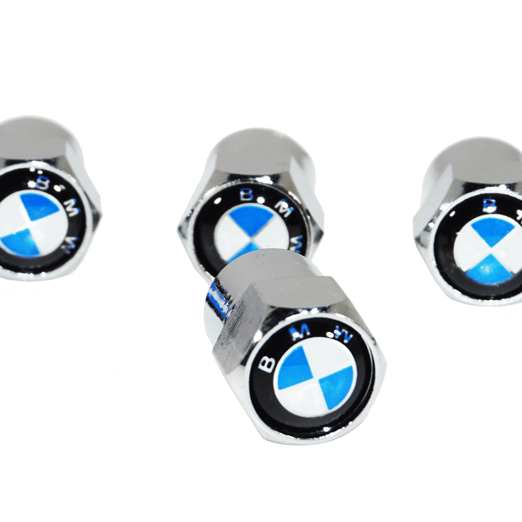Chrome Valve Stem Tire Caps, Style: BMW - Howling Moto