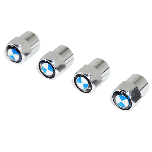 Chrome Valve Stem Tire Caps, Style: BMW - Howling Moto