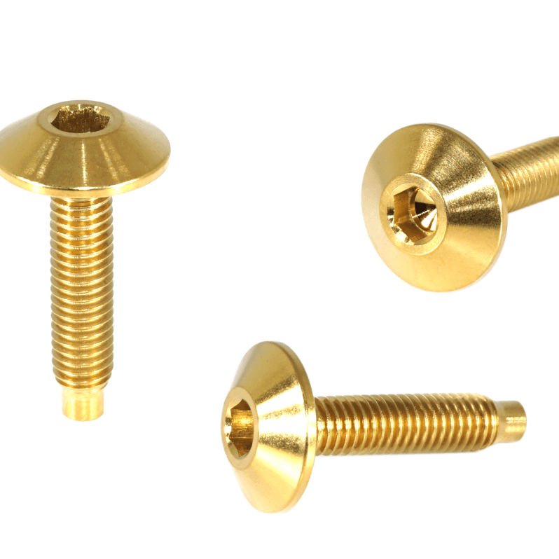 ZSPEC Body Kit Fastener, Low-Profile M5x20mm Titanium w/Well Nut, Per Each - Howling Moto