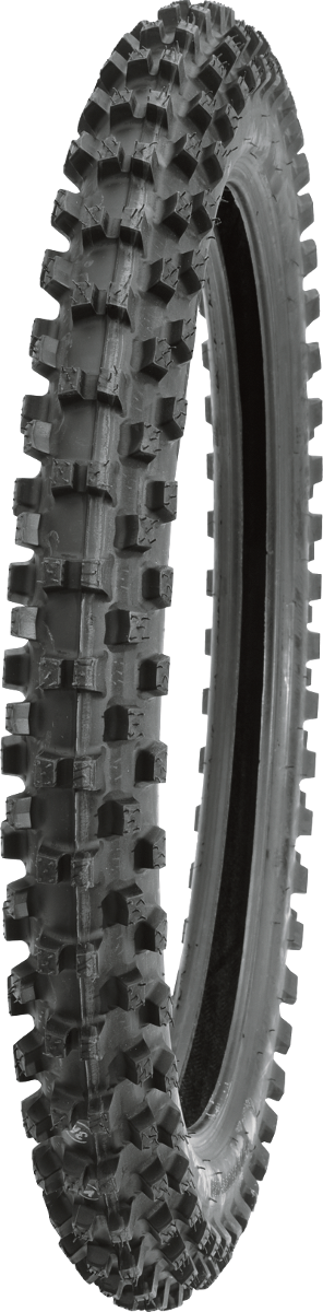 BRIDGESTONE M59 front motorcycle tire 80/100-21 for off-road and motocross, showing tread pattern and sidewall details.