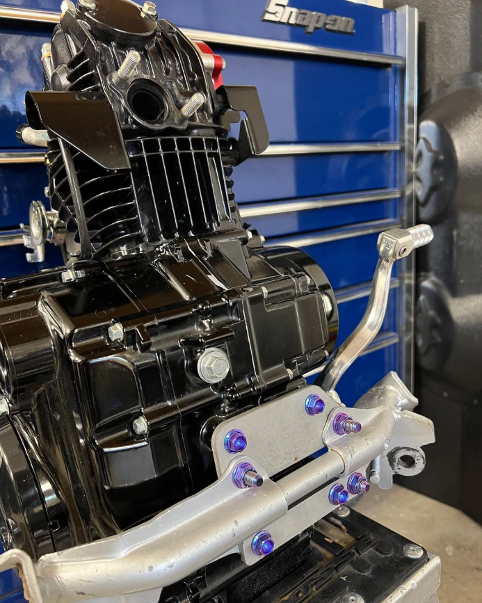 BSMX CRF110 Peg Bar Mount Adapter for Grom Motor - Howling Moto