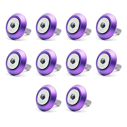 ZSPEC Metric Fender Fastener Kit, M6-1.0x20mm Fasteners, 10-Pack, Stainless & Billet - Howling Moto