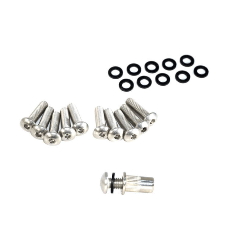 ZSPEC Button-Head Body Kit Fastener, M5x20mm Stainless w/Rivet Nut, Per Each - Howling Moto