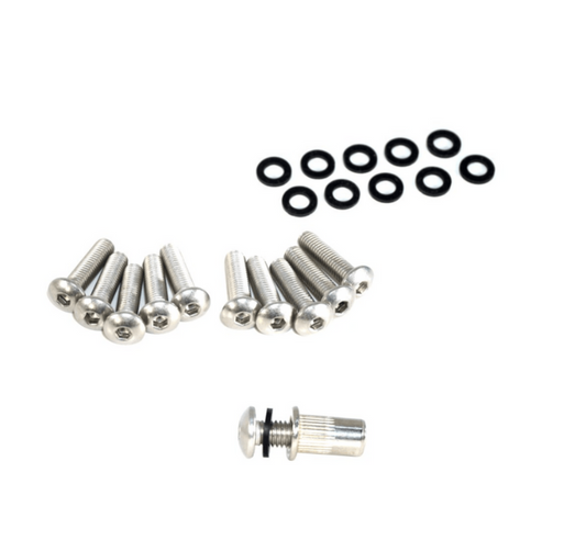 ZSPEC Button-Head Body Kit Fastener, M5x20mm Stainless w/Rivet Nut, Per Each - Howling Moto