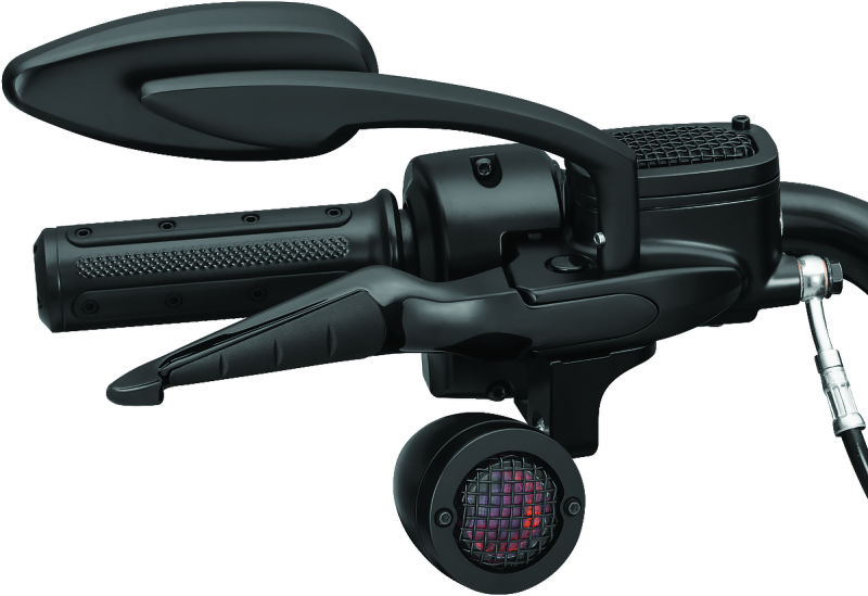 Kuryakyn ISO levers for Harley Davidson Touring 2014-2015 with ergonomic design, aluminum and rubber grip inserts.