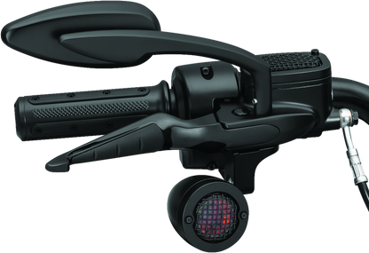 Kuryakyn ISO levers for Harley Davidson Touring 2014-2015 with ergonomic design, aluminum and rubber grip inserts.
