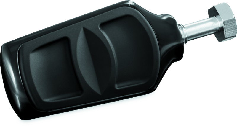 Kuryakyn Kinetic Shift Peg in gloss black for Harley-Davidson XL with mid controls, showcasing the durable motorcycle foot peg.