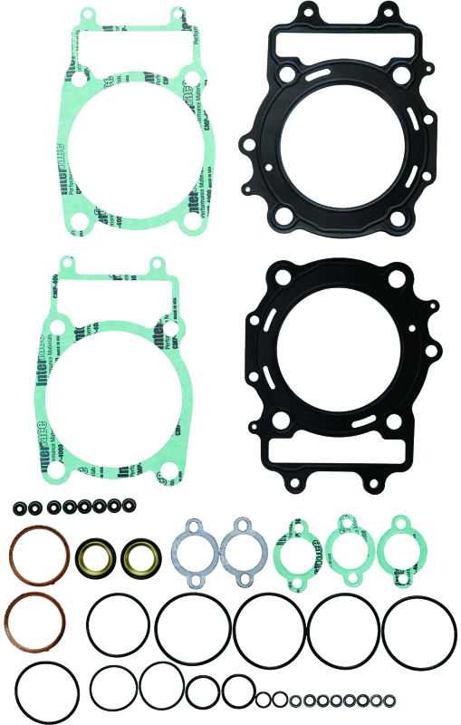 QuadBoss Arctic Cat 1000 H2 top end gasket set with piston replacement kit for engine rebuild, includes gaskets and seals.