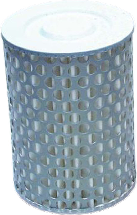 HIFLOFILTRO HFA1402 air filter for high performance engines, showing the clean, cylindrical filter element with brand logo.