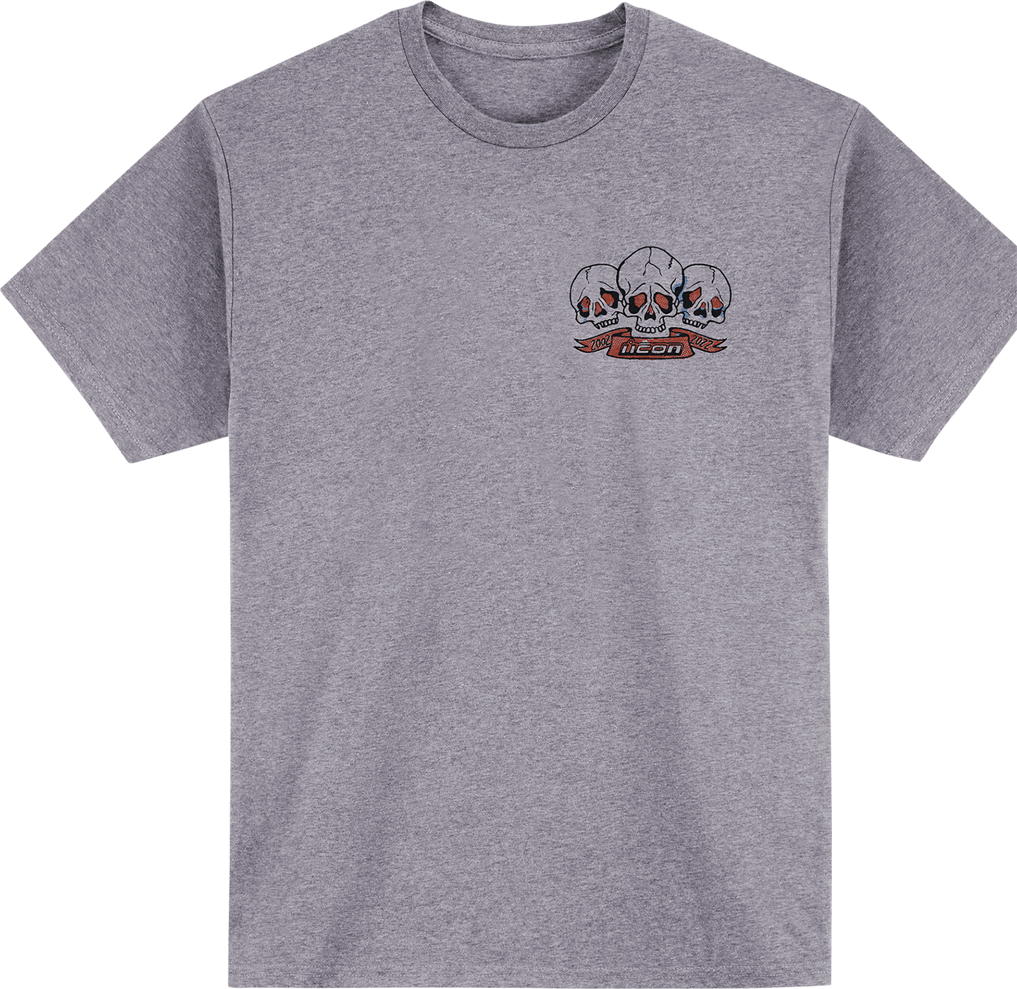Ash Heather ICON Stick-N-Poke™ T-Shirt in 3XL by Bill's Exhausts, featuring a casual fit and graphic design on the front.