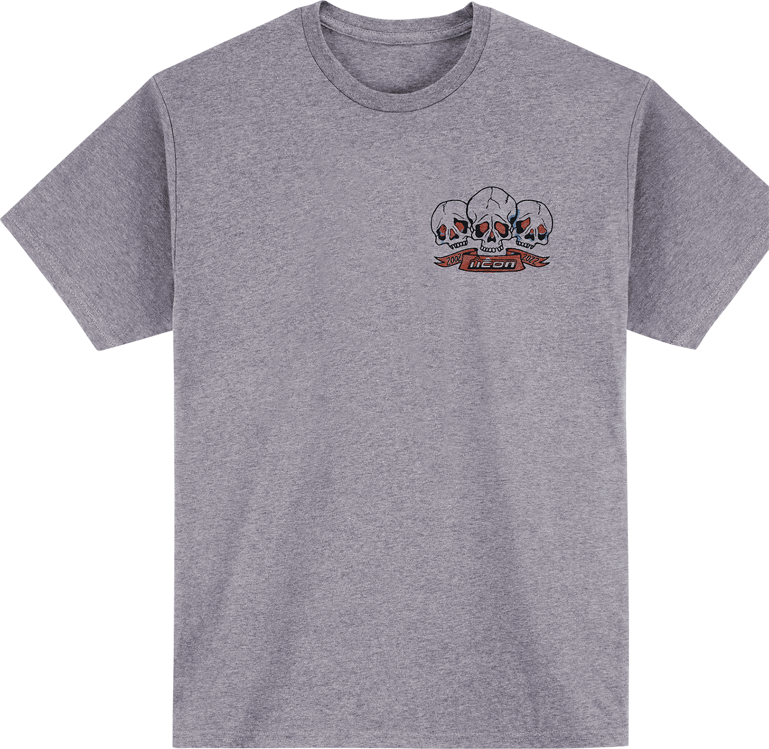 Bill's Exhausts ICON Stick-N-Poke T-Shirt in Ash Heather, small, showing front view with graphic design and soft fabric texture.