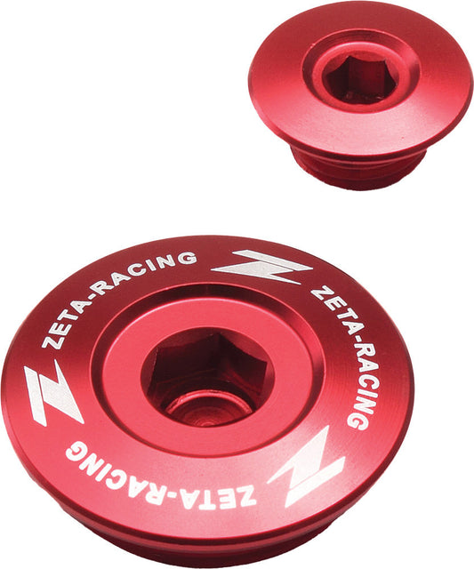 ZETA, ZETA Engine Plug Red with CNC Machined Finish - Part ZE89-1140