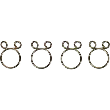 ALL BALLS FS00048 Hose Clamps Refill Kit with four durable clamps, designed for secure hose connections.