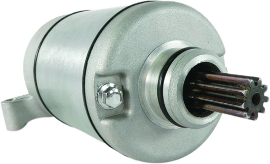 QuadBoss Yamaha YFM550 Grizzly 4x4/EPS motor starter part #402317, showing the compact black starter motor for ATV engine.
