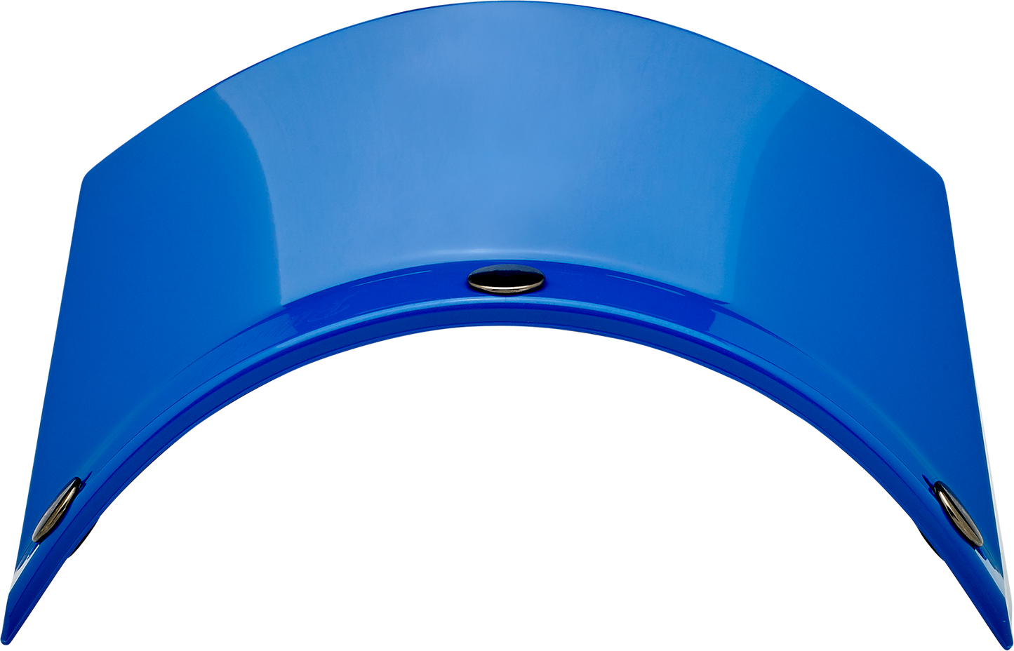 Blue BILTWELL Moto 3-Snap Visor for helmets, compatible with 2002-564 models, shown on a motorcycle helmet.