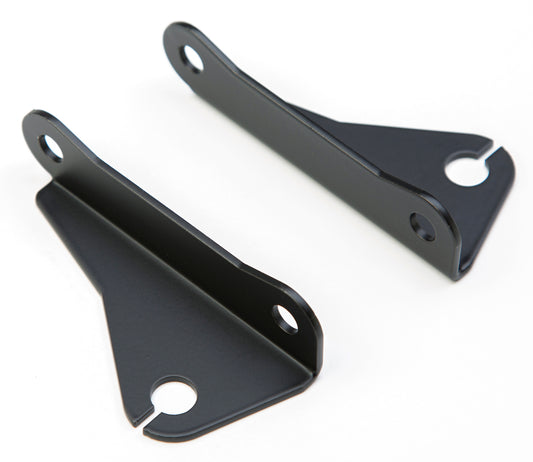 YOSHIMURA universal turn signal bracket for motorcycles, shown in black, designed to mount turn signals securely on bikes