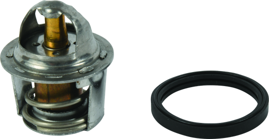QuadBoss thermostat part 401392 for Polaris Sportsman and ACE models, shown in the image, designed for engine cooling.