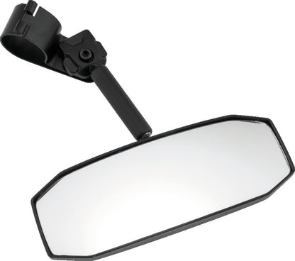 QuadBoss 2-inch rear view mirror with wide-angle convex surface and low-profile mount for side or rear visibility.