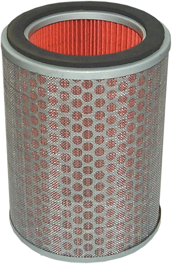 HIFLOFILTRO HFA1916 air filter for high performance engines, showing the clean, pleated filter element in a close-up shot.