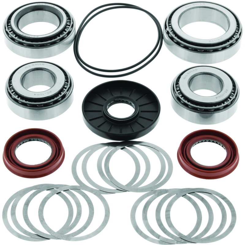 QuadBoss rear differential bearing and seal kit for 2007 Polaris Ranger 500 2x4, includes parts for rear axle repair.
