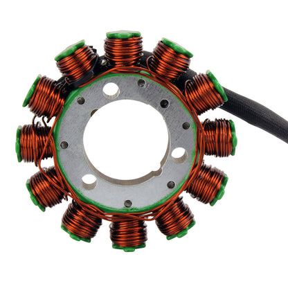 RM STATOR RMS010-108173 stator with pickup and connector, showing the electrical component for reliable engine performance.